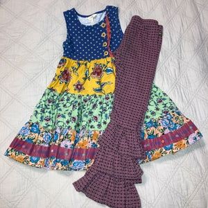 Matilda Jane Tunic Dress/Leggings Sz 6